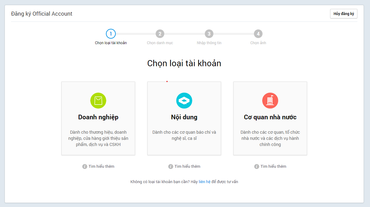 Cách đăng ký Zalo OA và các liên kết cần thiết cho Doanh Nghiệp