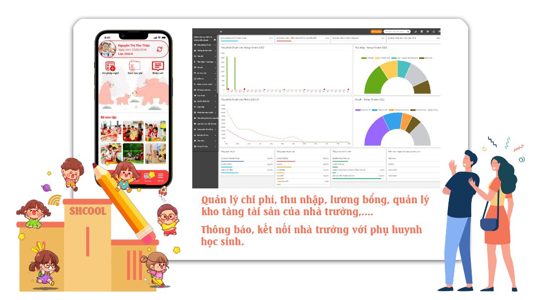 phần mềm quản lý Trường Học