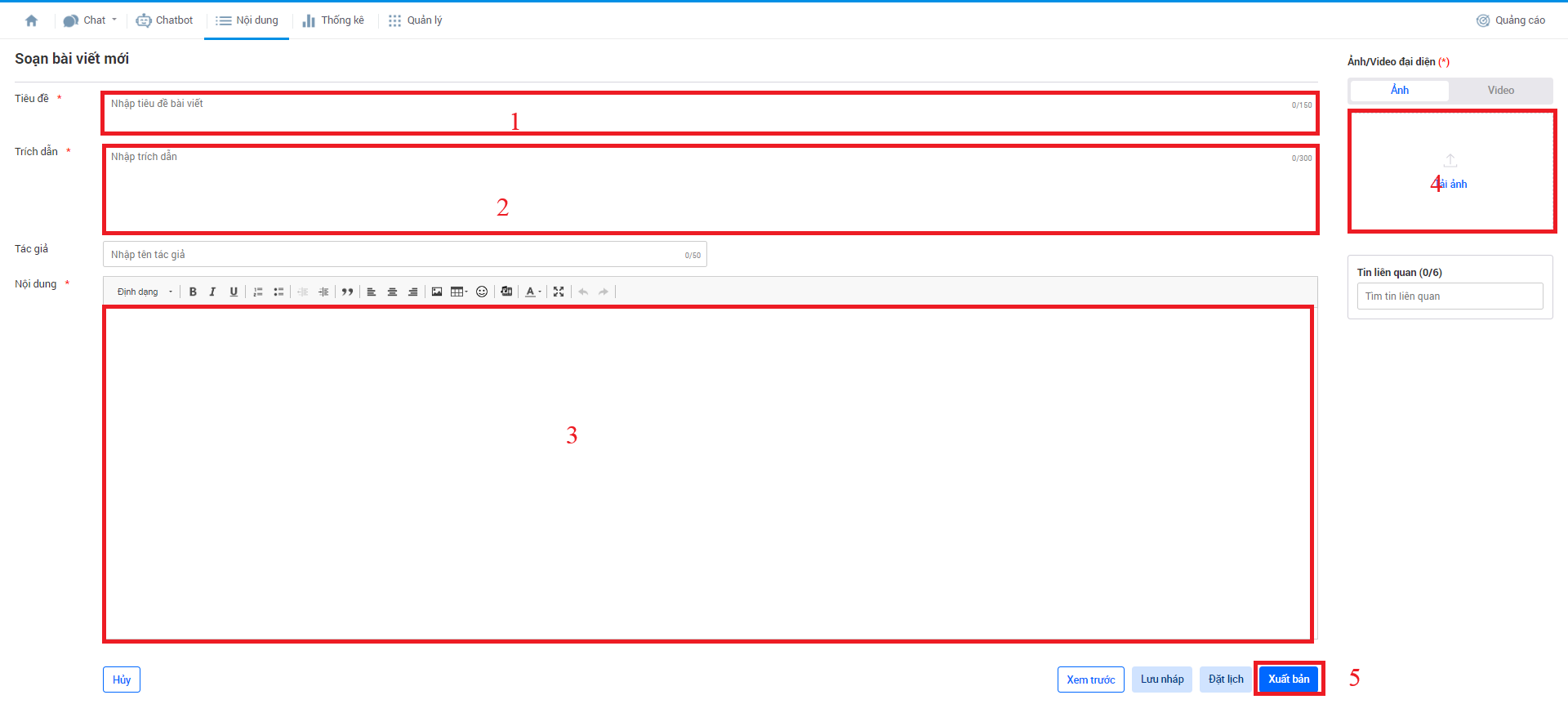 Soạn bài viết broadcast