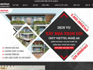 Website Viettel Constrution Nghệ An