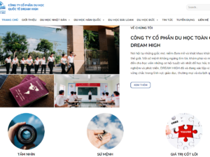 Web du học DREAM HIGH