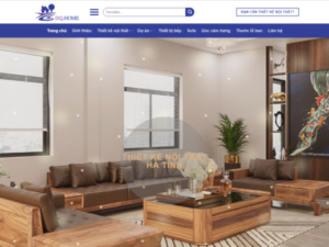 Website giới thiệu công ty thiết kế và thi công nội thất DQHOME