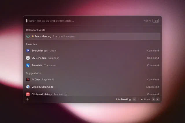 Raycast đang mang trình khởi chạy Mac siêu mạnh mẽ của mình đến iOS và Windows