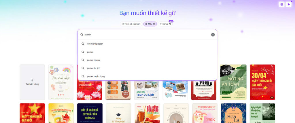 Cách Tạo Poster Quảng Cáo Bằng Canva