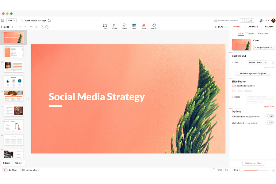 Công Cụ Trình Chiếu Online