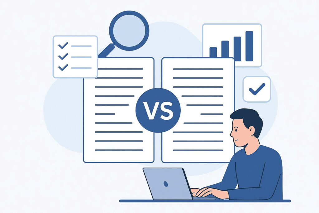 so sánh văn bản cũ – mới